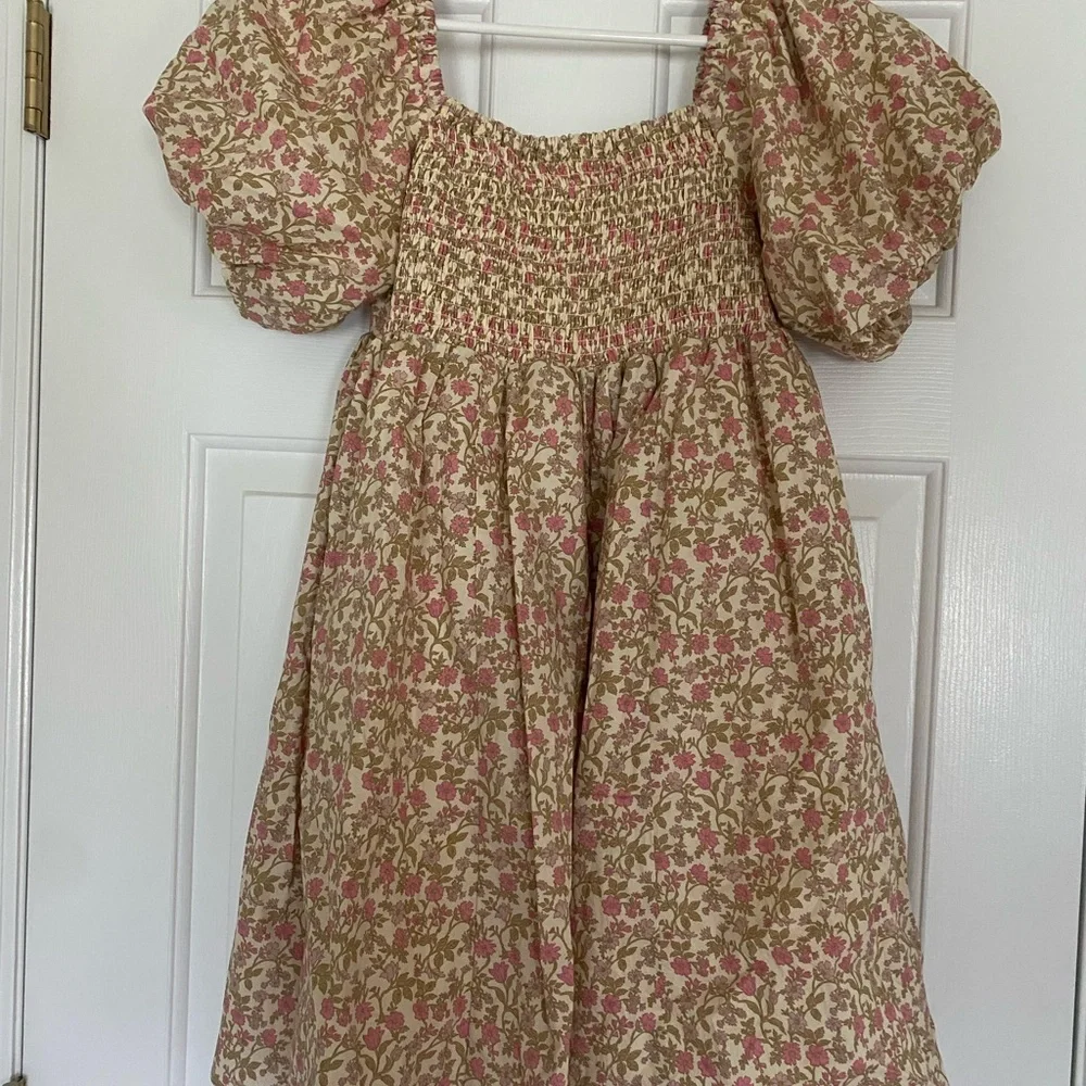 Rylee + Cru Floral Mini Dress in Pink and Cream - Picture 5 of 5